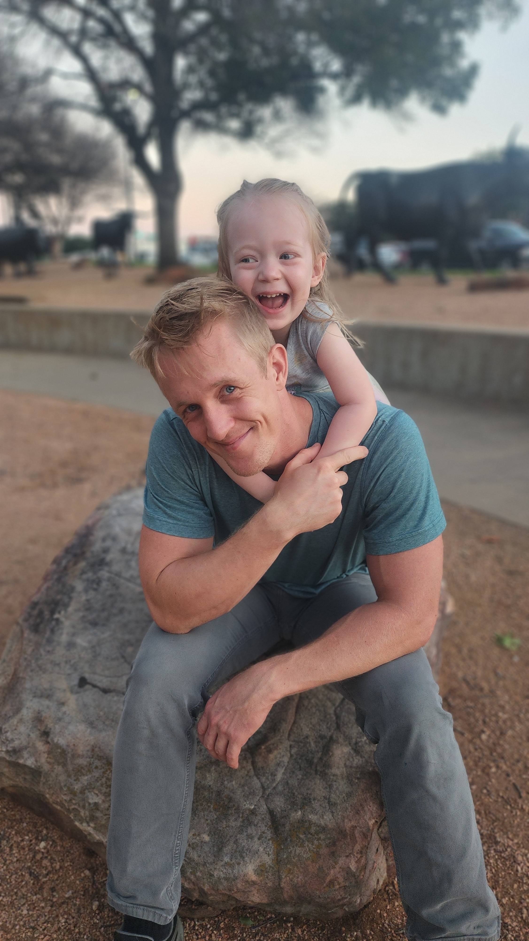 Taylor G., BAF Training coach, being active with family